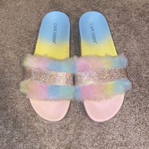 Strawberry Sherbet Platform Sandals